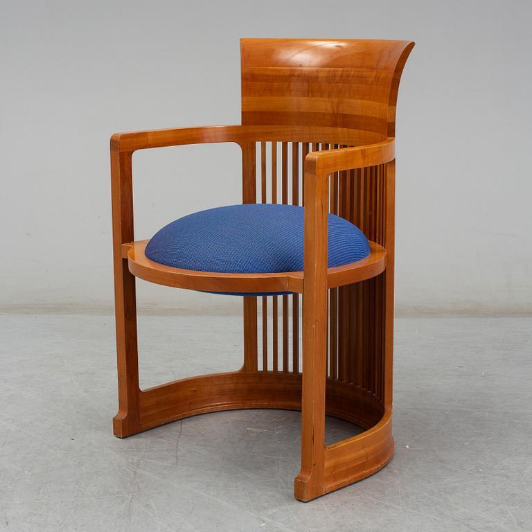 FRANK LLOYD WRIGHT, 606 'Barrel Chair', Cassina,