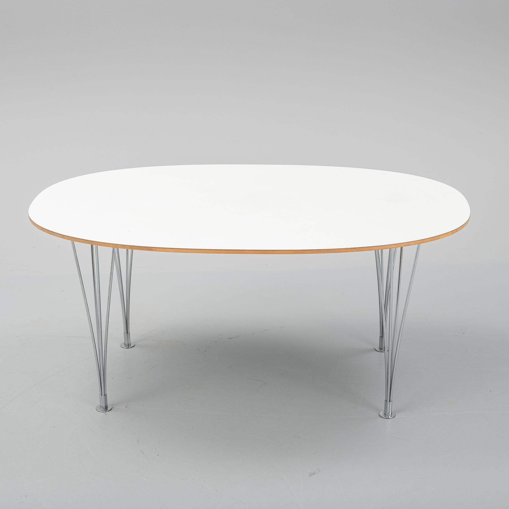 Bruno Mathsson & Piet Hein, a 'Superellips' dining table, Bruno Mathsson International, 2005.
