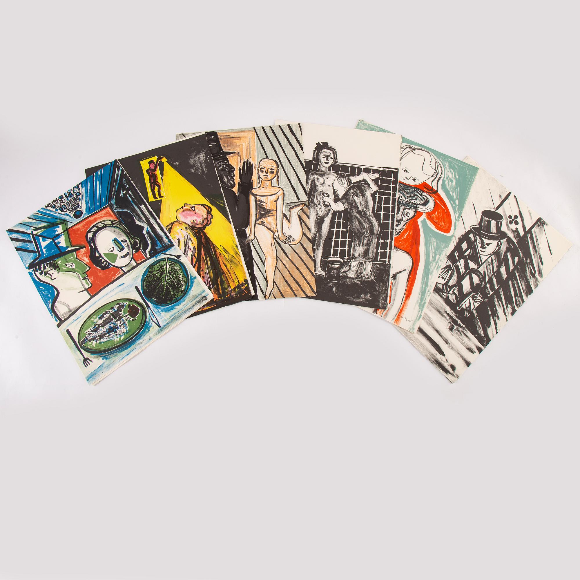 LENA CRONQVIST, portfolio with 30 lithographs in colour, signed 112/170.