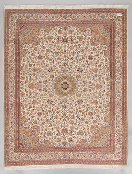 Matto, Kashmir, silkkiä, ca 255 x 202 cm.,.