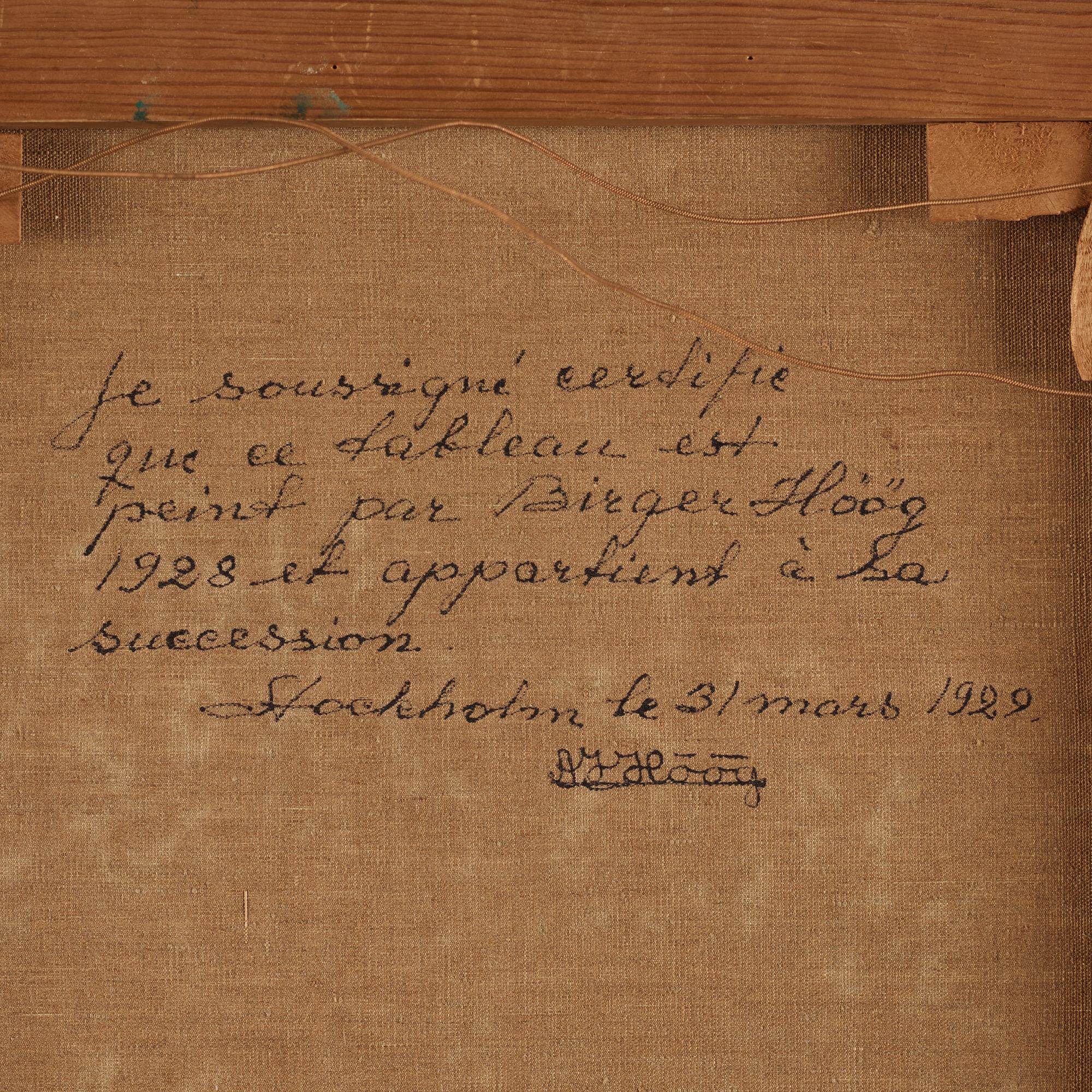 Carl Birger Höög, Skogsvy med granar.