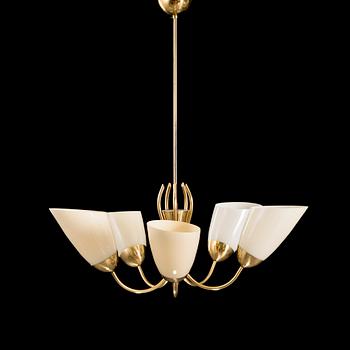 A mid-20th century 'ER92/5' chandelier for Itsu Finland.