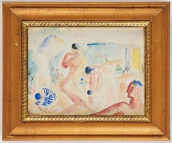 Isaac Grünewald, Beach scene.