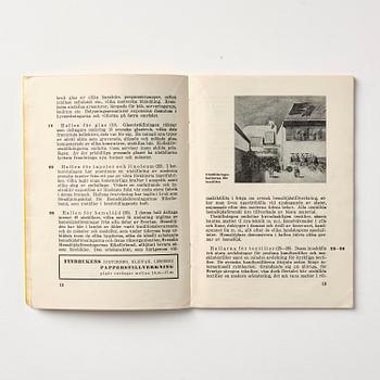 Stockholm Exhibition 1930, catalogue, brochures and souvenirs, six pieces.