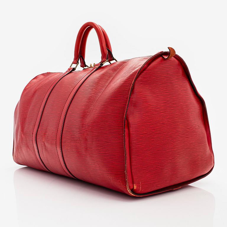 Louis Vuitton, weekendväska, "Epi Keepall 55".