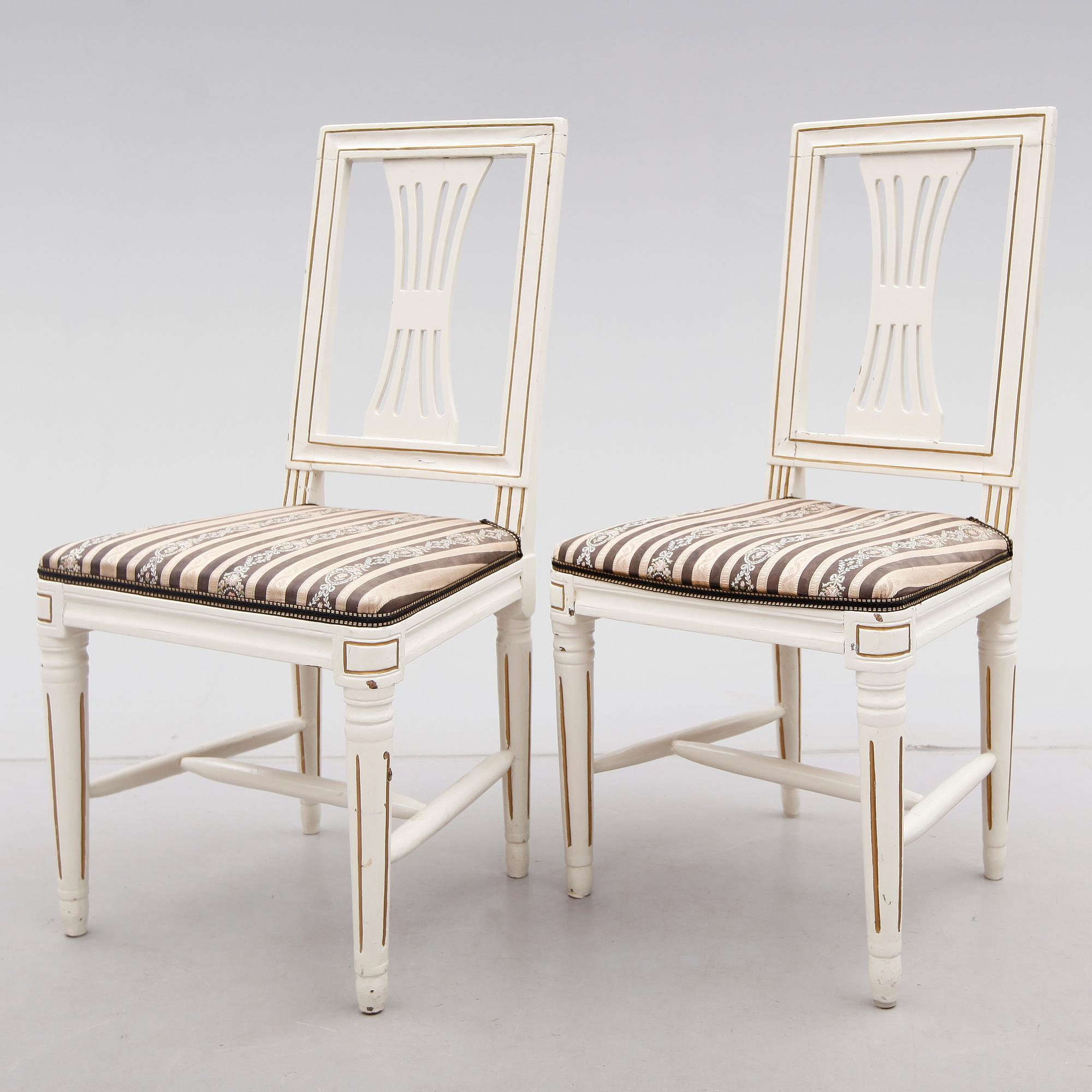 STOLAR, 1 par, gustavianska, 1700-tal.