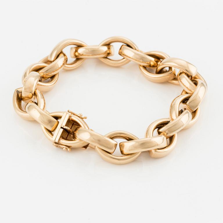An 18K gold bracelet, Jan Hellströmer for W.A. Bolin.