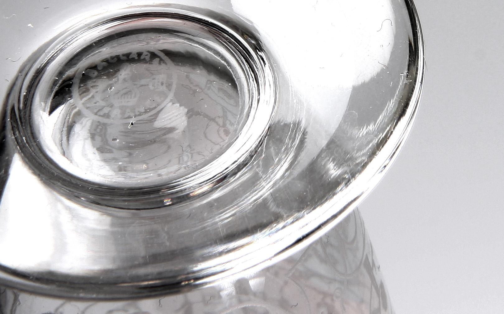 SELTERGLAS, 12 st, Baccarat, 1900-tal.