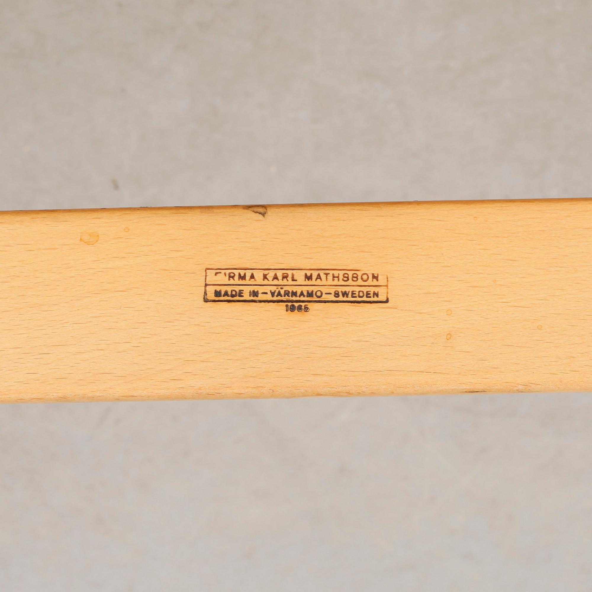 FÅTÖLJER, ett par, "Eva", Bruno Mathsson, Firma Karl Mathsson, 1965.