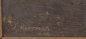 GUNNAR NORRMAN, olja på duk., Signerad och daterad -42.