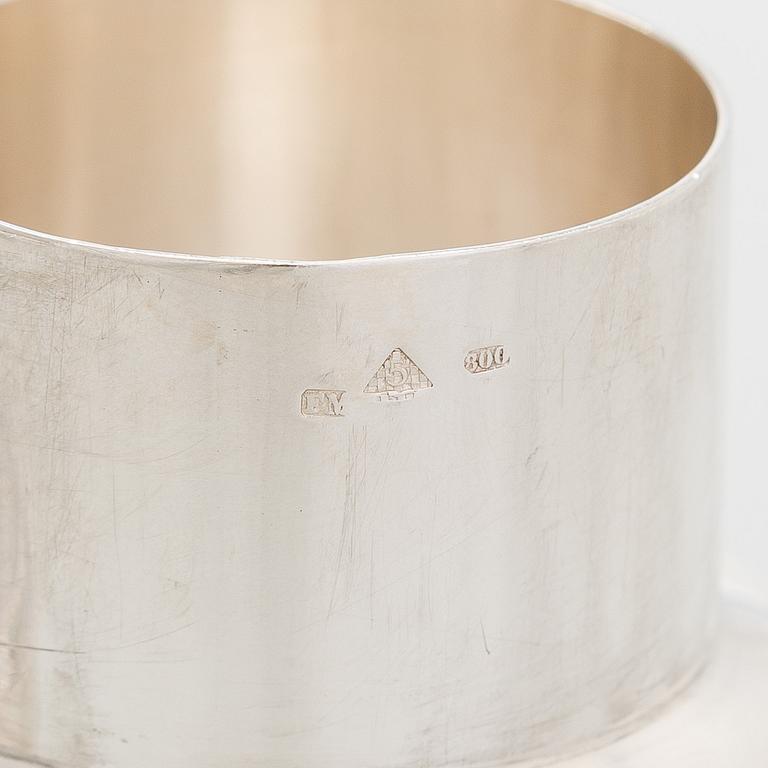 A silver cocktail shaker, Czechoslovakia 1945-1949.