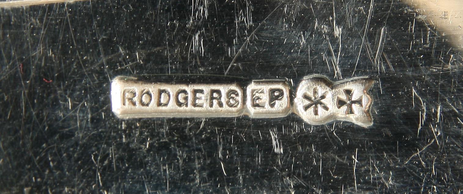 FISKBESTICK, 14 delar. Pläter. England, Rodgers.