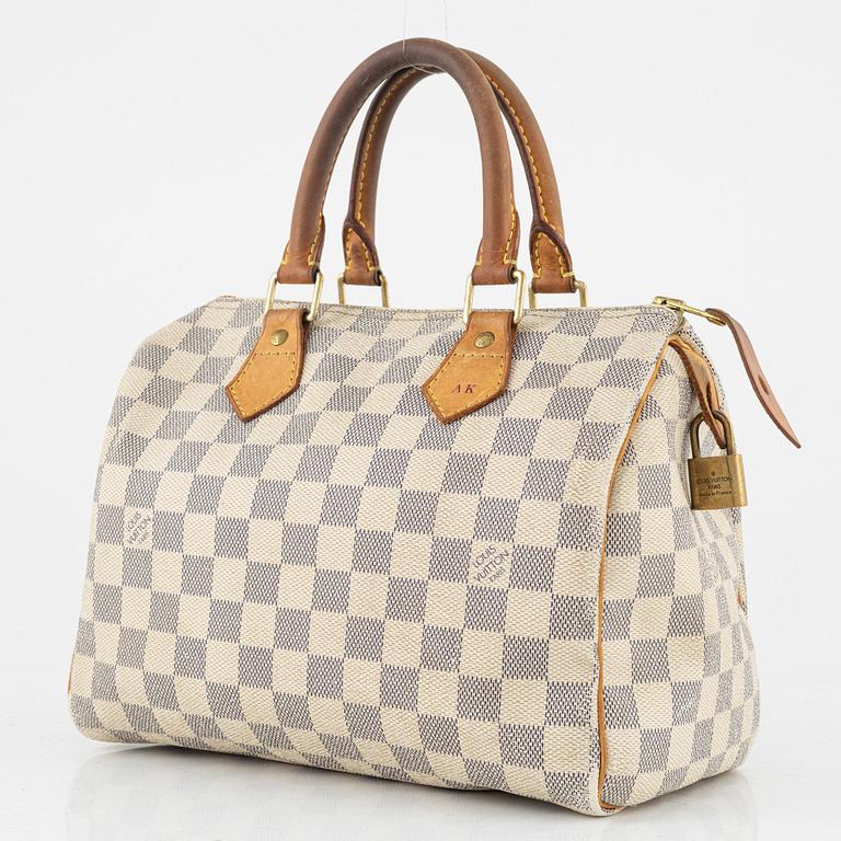 Louis Vuitton,  "Speedy 25" Damier Azur.