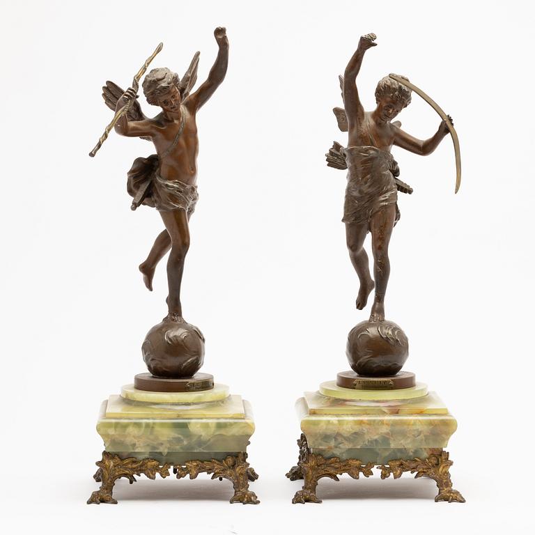Table garniture, 3 pieces, Rotterdam, second half of the 19th century.