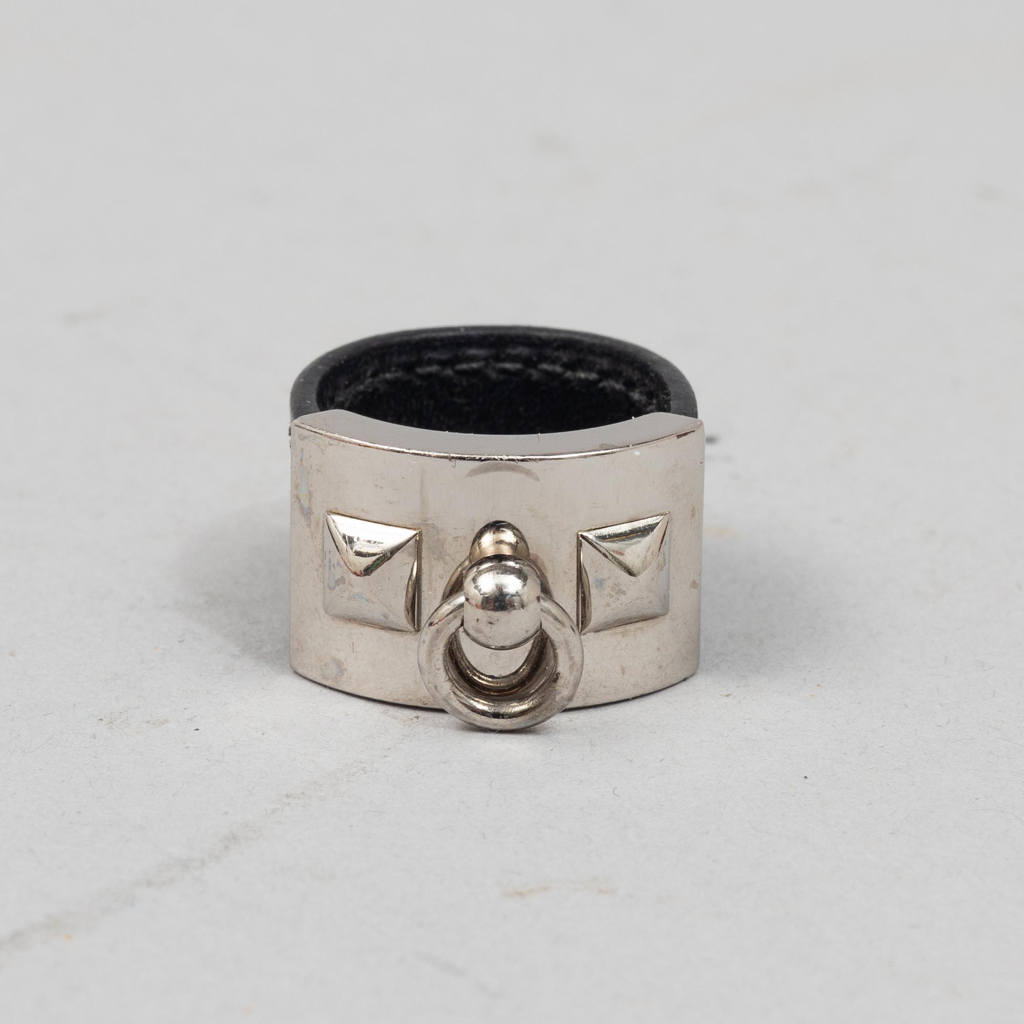 Hermès, bracelet "Eclipse" and ring "Collier de Chien".