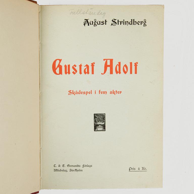 BÖCKER OM HISTORISKA DRAMER, 8 vol, bla Folkungasagan, Stockholm 1899.