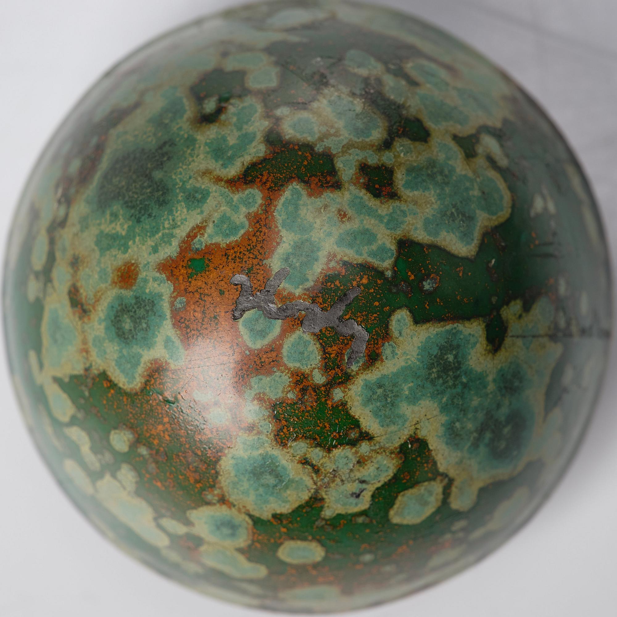 Hans Hedberg, a set of five faience sculptures of eggs, Biot, France.