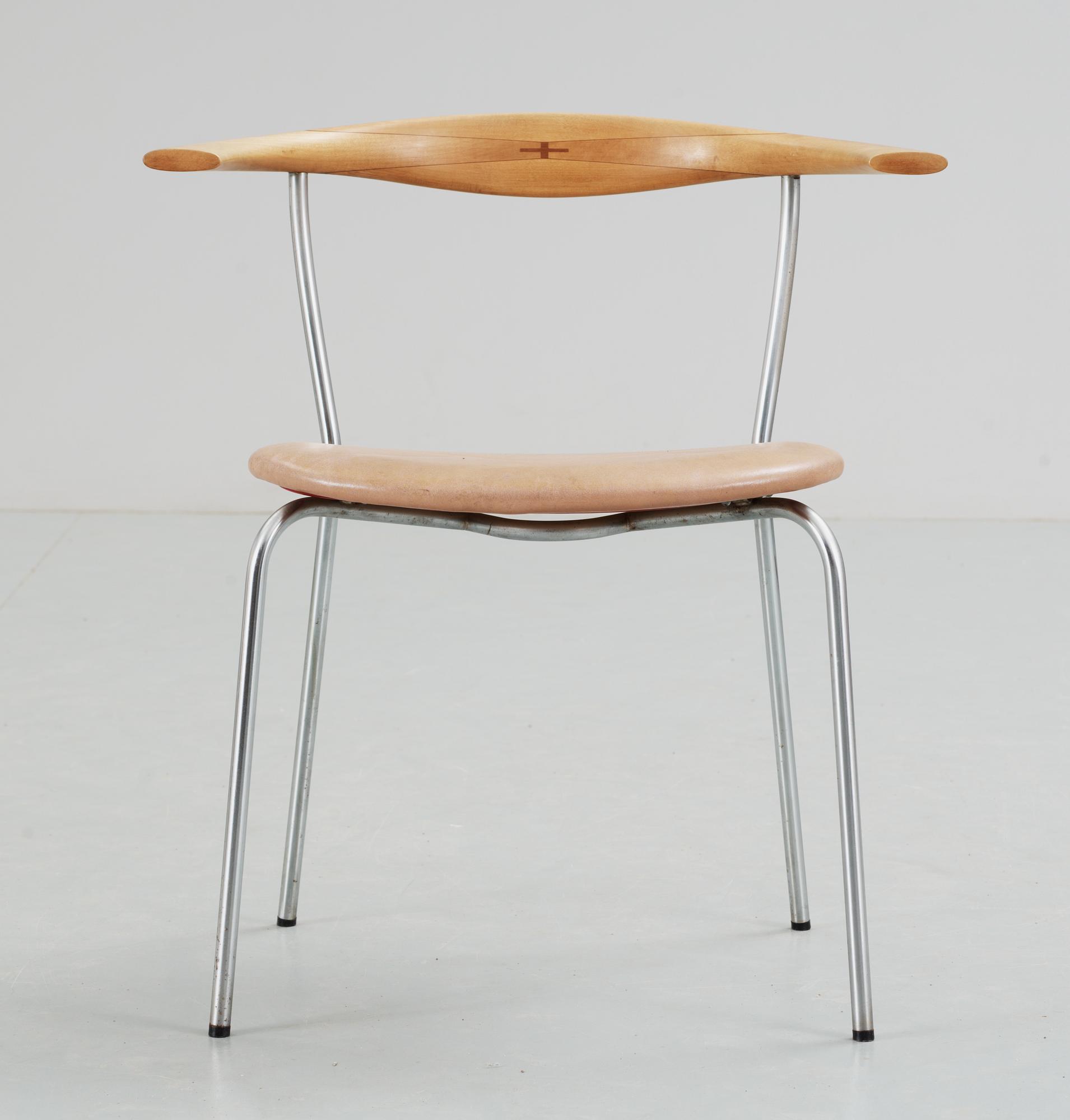 HANS J WEGNER, stolar, 6 st, Johannes Hansen, Danmark 1950-tal, modell 701.