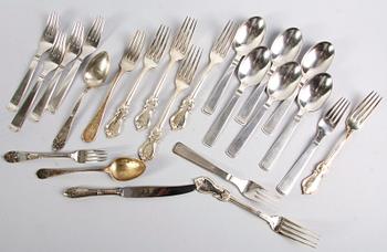 PARTI BESTICK, 26 delar. Silver.
