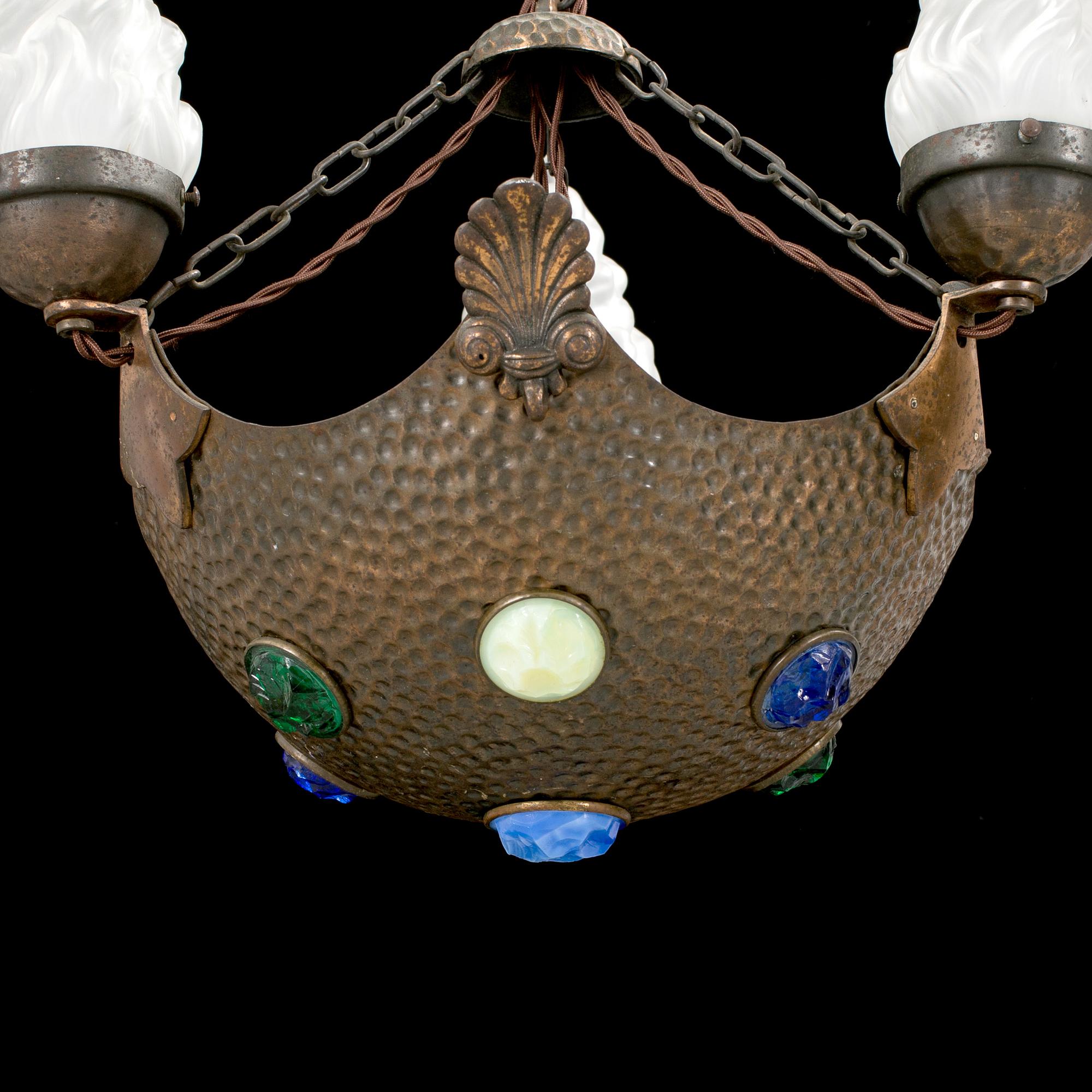 A ceiling lamp, jugend, 1910´s/20´s.