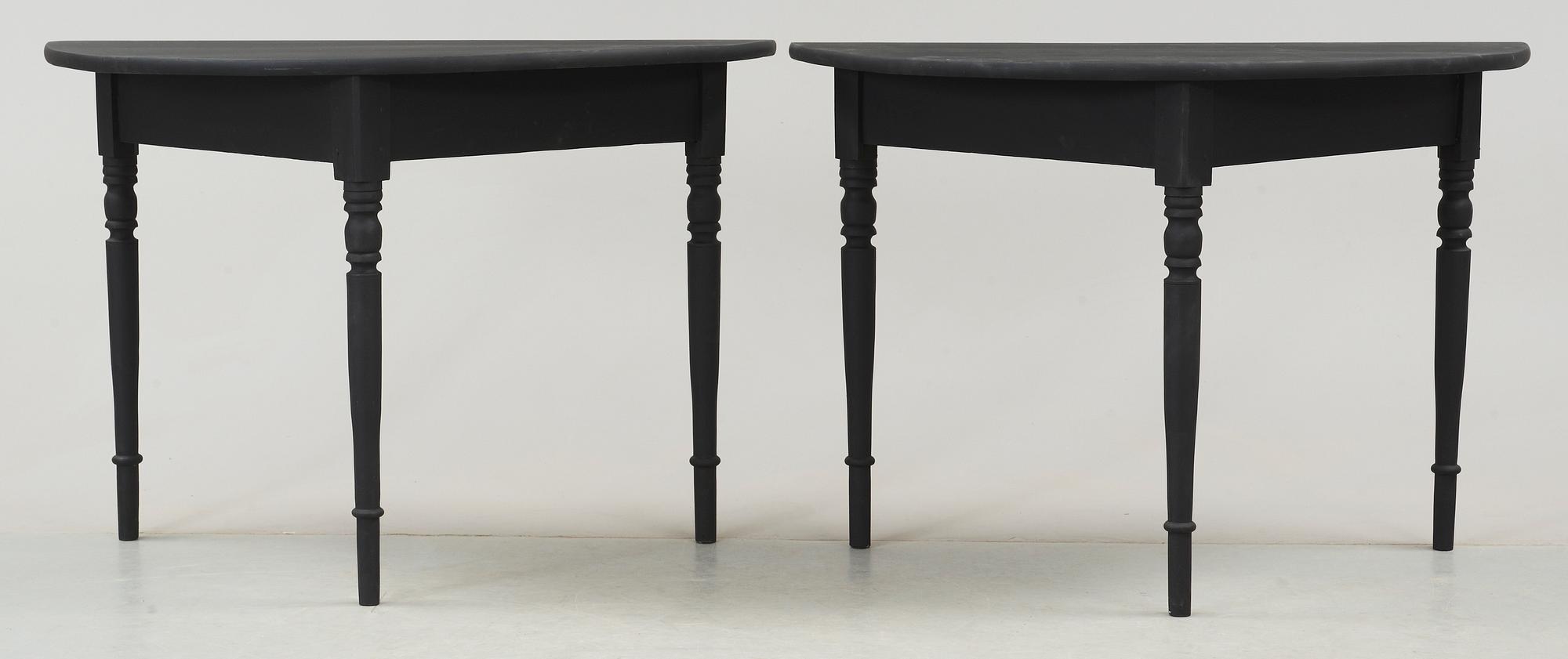 VÄGGBORD / KONSOLBORD, 2 st, 1900-tal.