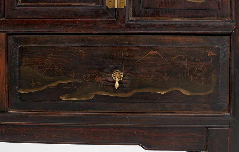 A cabinet, China, late Qing dynasty 19th and Europe, 19th/20th century.