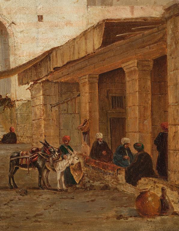 John Varley Jr., "The Market Place, Girgeh, Upper Egypt".