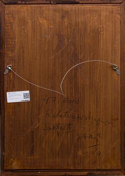 SAMI RINNE, öljy ja mehiläisvaha levylle , signeerattu ja a tergo päivätty -10.