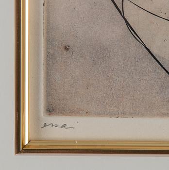 Max Ernst, etching & aquatint in colour, colured, 1970, signed EA.