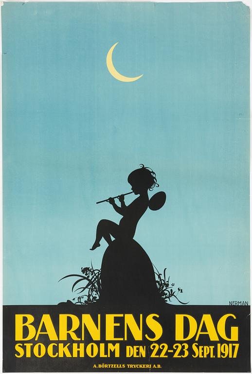 Einar Nerman, 'Barnens Dag Stockholm 1917'.