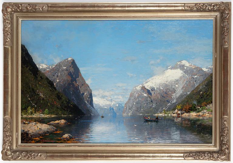 Georg Anton Rasmussen, oil on canvas, signed.