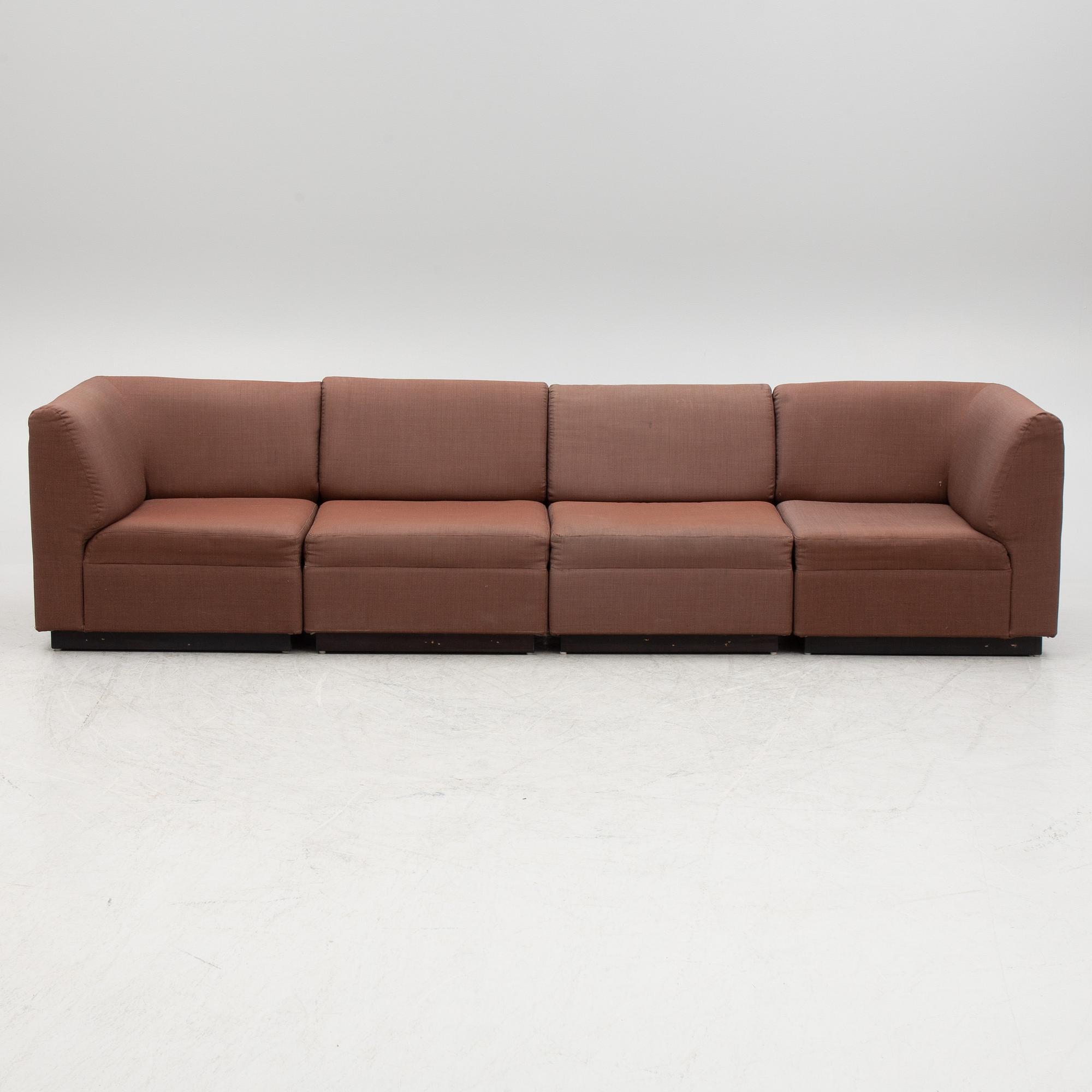 Modulsoffa, 8 delar, JOC Vetlanda, 1970-tal.