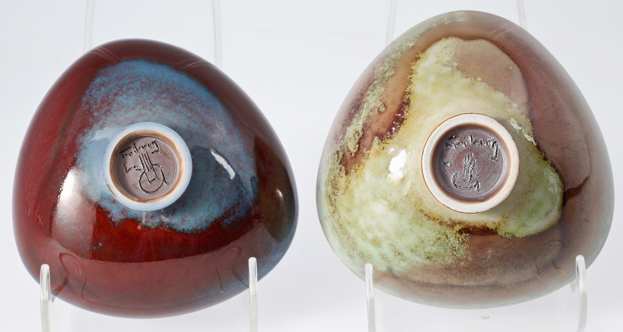 SKÅLAR, 2 st, stengods, Berndt Friberg Gustavsberg.