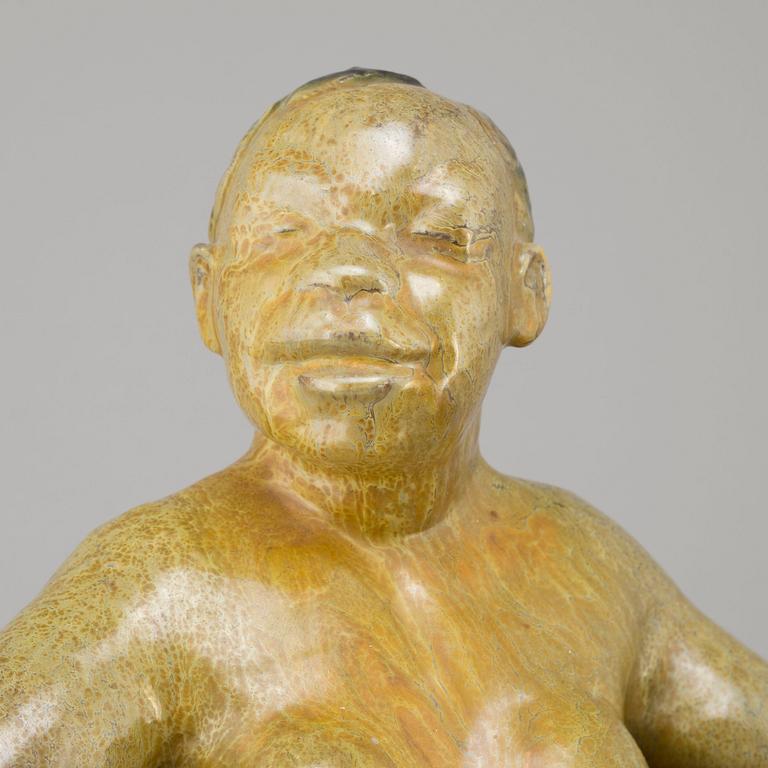 ALLAN EBELING, a sculpture, earthenware, signed A Ebeling and dated 1935.