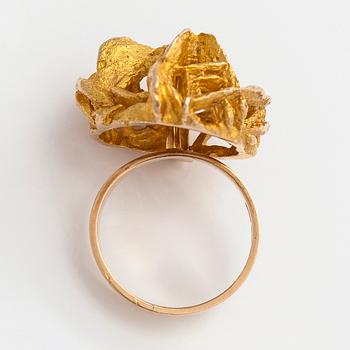 Björn Weckström, ring, "Kioto", 14K guld, Kruunu Koru Oy/Lapponia 1968.