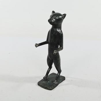 SKULPTUR, bemålad metall, 1900-talets andra hälft.