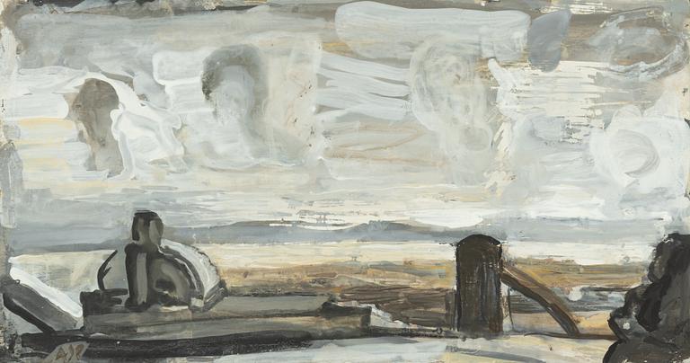 Arvid Pettersen, oil on panel, signed and dated -92 verso.