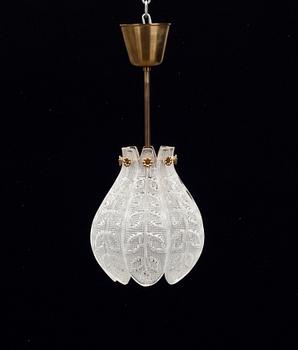 TAKLAMPA, Orrefors, 1900-talets mitt.