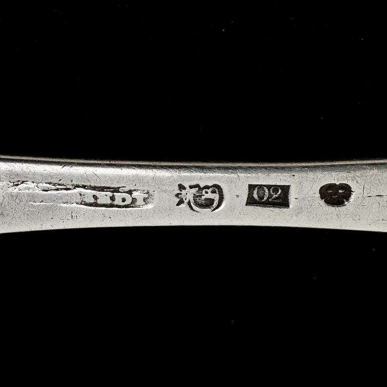 SKEDAR, 3 st. Johan Malmstedt, Göteborg 1796. Vikt ca 175 g.