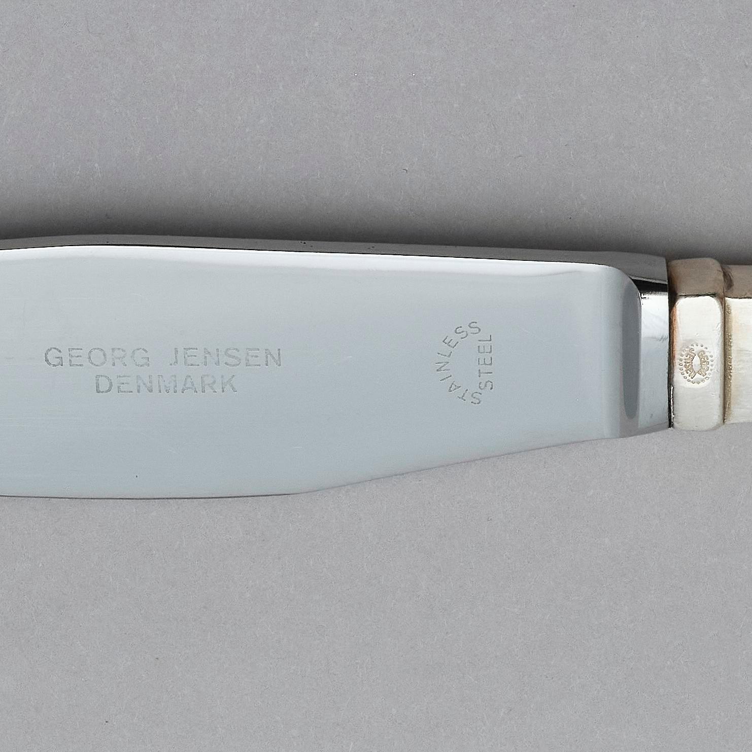 Georg Jensen, a sterling silver set of 104 pcs of "Continental" flatware, Copenhagen, after 1945.