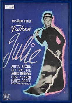 FILMAFFISCH, affishtryck, Sandrews 1950-tal.