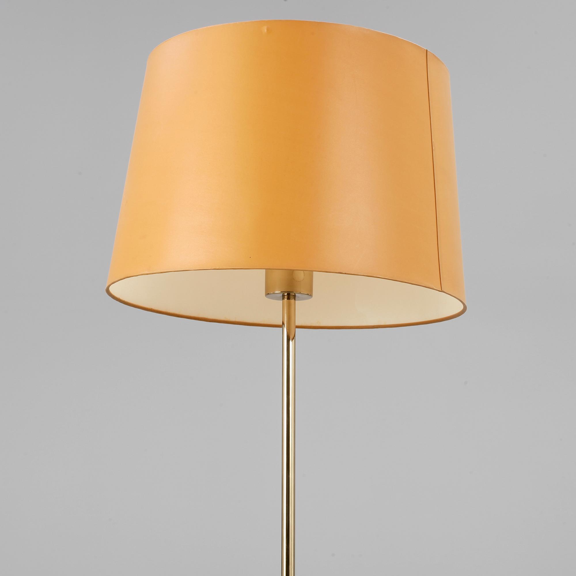 GOLVLAMPA, mässing, 1900-tal.