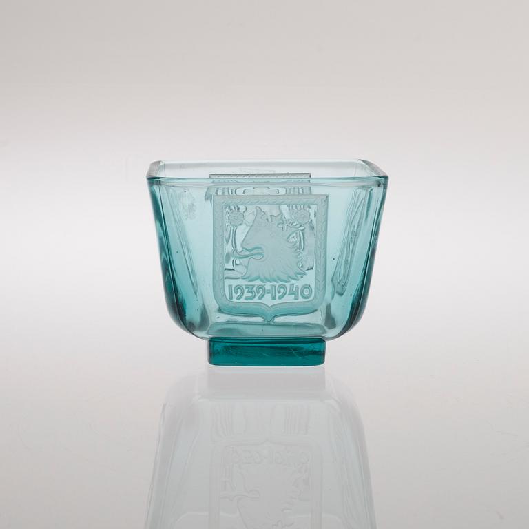 MALJA, lasia "Mottimalja" 1939-1940, Riihimäen Lasi Oy.