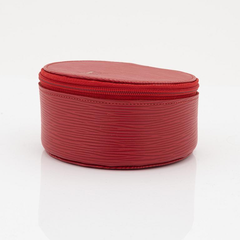 Louis Vuitton, a red epi leather 'Ecrin Bijoux Jewelry case', 2003.
