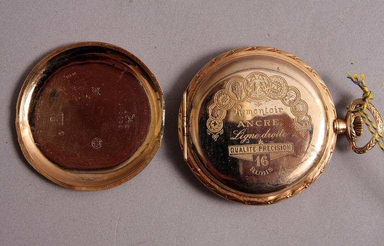 FICKUR, 14K guld, 16 rubis.