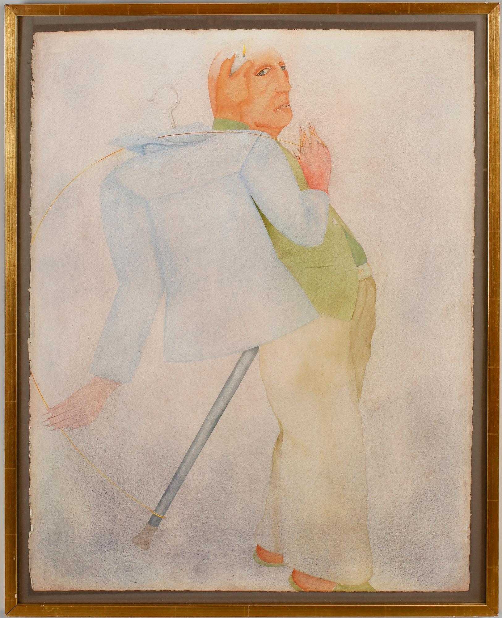 JEAN-CLAUDE SILBERMANN, akvarell, à tergo signerad och daterad 76.