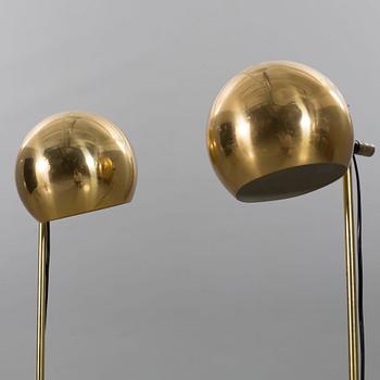 A PAIR OF FLOOR LAMPS HEMI.