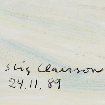 STIG CLAESSON, oil on canvas, signed and dated -89.