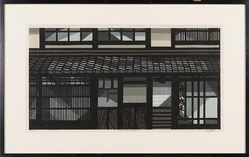 Clifton Karhu, träsnitt, signerad och daterad -88, numrerad 23/100.