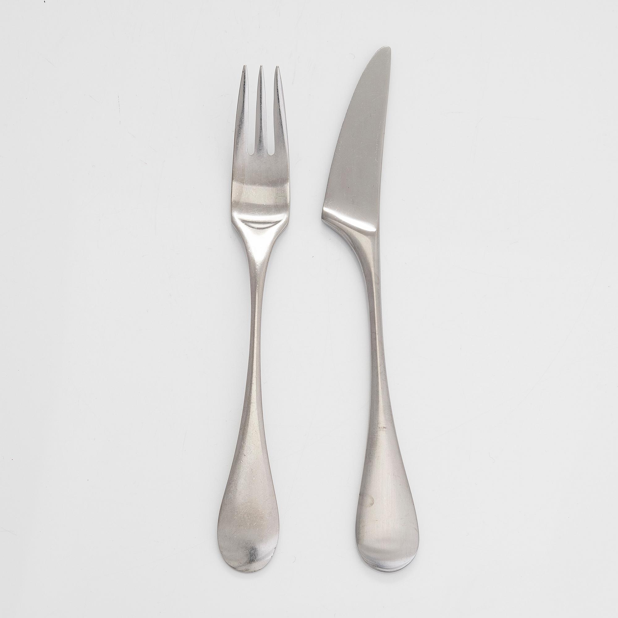 Nanny Still, 30-piece of 'Mango' steel cutlery for Hackman Finland